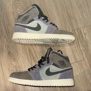 Air Jordan’s Nike Men's Gray and Black High-Top Sneakers